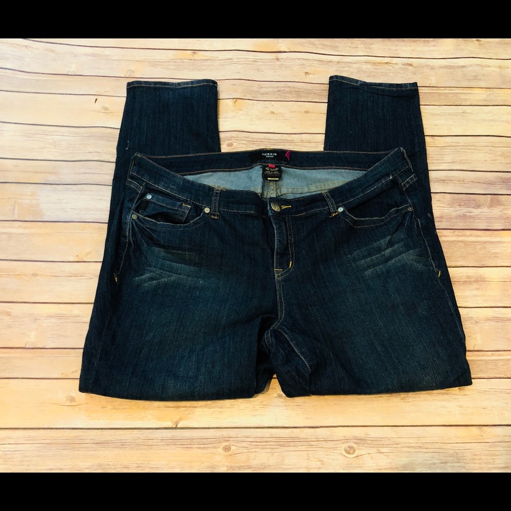 Torrid Classic Skinny Jean Dark Wash Mid Rise